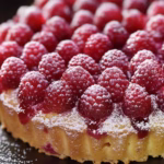 gâteau aux framboises